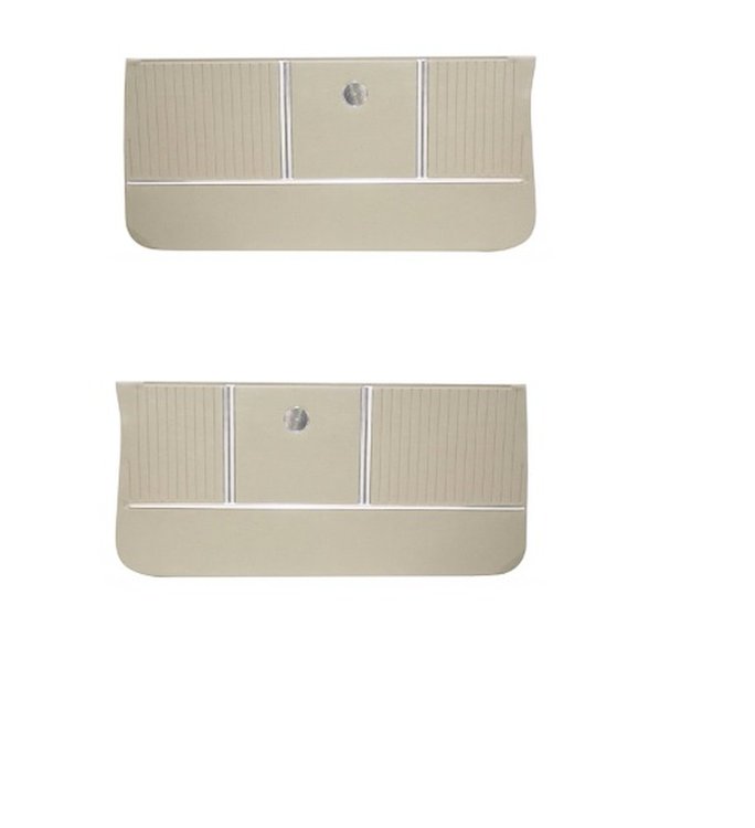 Front Deluxe Door Panel Set for 1964 Chevrolet Chevelle, Malibu, El Camino, Wagon, All 2-Door Models [Fawn]