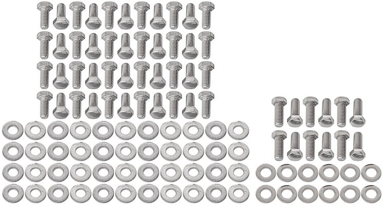 Under Hood Bolt Kit for 1960-1966 Chevrolet C10, C20, C30, K10, K20, K30, Panel and Suburban [Polished Stainless Steel]