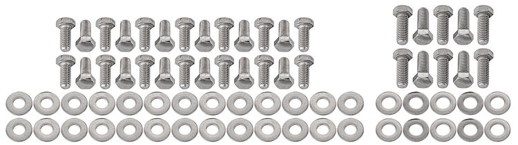 Under Hood Bolt Kit for 1967-1972 Chevrolet C10, C20, C30, K10, K20, K30, Suburban & 1967 Chevy Panel [Polished Stainless Steel]