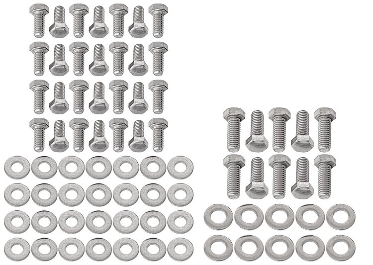 Under Hood Bolt Kit for 1961-1970 Chevrolet Bel Air, Biscayne, Caprice, Impala [Polished Stainless Steel]