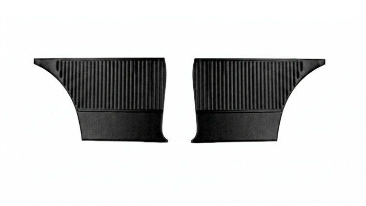 Rear Standard Side Panel Set for 1964 Chevrolet Chevelle 2-Door Wagon [Black]