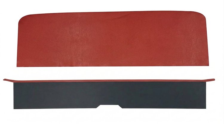 Rear Seat Upper Trim Panel Set for 1964 Chevrolet Chevelle Convertible, 2-Piece [Red]