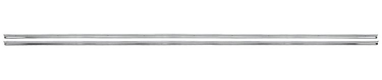 Front Door Trim Panel Lower Moldings for 1964 Chevrolet Chevelle, El Camino, 2-Piece Stainless Steel