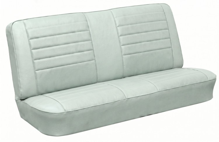 Rear Seat Upholstery Kit for 1965 Chevrolet Chevelle, Malibu, Coupe, Hardtop [Madrid Grain Vinyl White]
