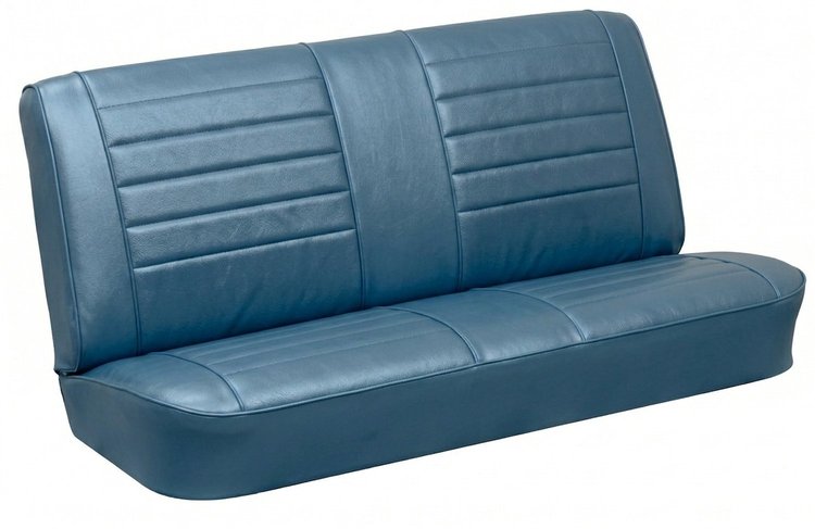 Rear Seat Upholstery Kit for 1965 Chevrolet Chevelle, Malibu, Convertible [Madrid Grain Vinyl Light Blue]