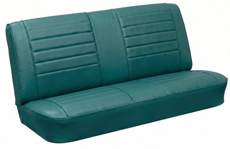 Rear Seat Upholstery Kit for 1965 Chevrolet Chevelle, Malibu, Convertible [Madrid Grain Vinyl Turquoise]
