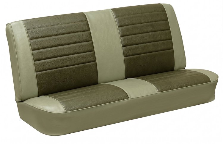 Rear Seat Upholstery Kit for 1965 Chevrolet Chevelle, Malibu, Convertible [Madrid Grain Vinyl 2-Tone Fawn]