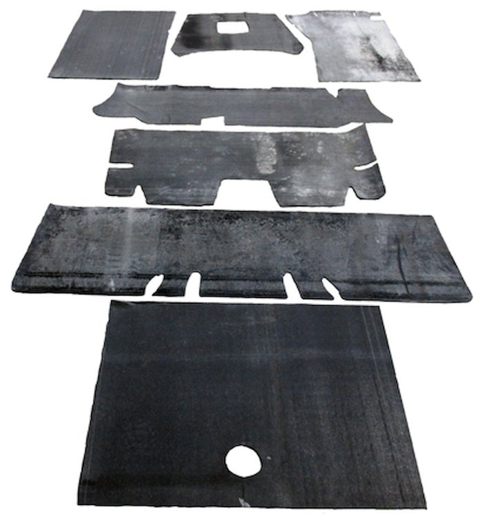 Under Carpet Sound Deadener Kit, OE-Style for 1965-1968 Ford Mustang Coupe  [8-Piece]