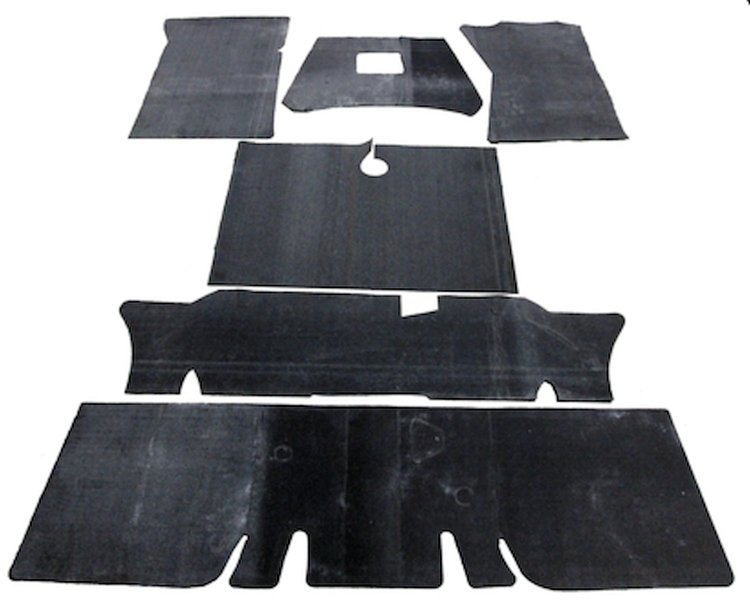 Under Carpet Sound Deadener Kit, OE-Style for 1964-1968 Ford Mustang Convertible  [6-Piece]