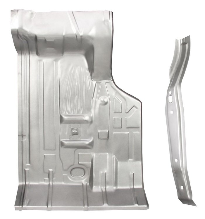 Trunk Floor Pan Fits Select 1968-1972 Buick, Chevrolet, Oldsmobile, Pontiac, A-Body, w/Brace [Right/Passenger Side]