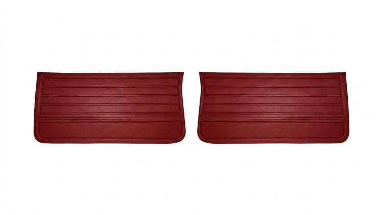 Front Standard Door Panel Set for 1965 Chevrolet Chevelle, El Camino & Malibu, All 2-Door Models [Red]