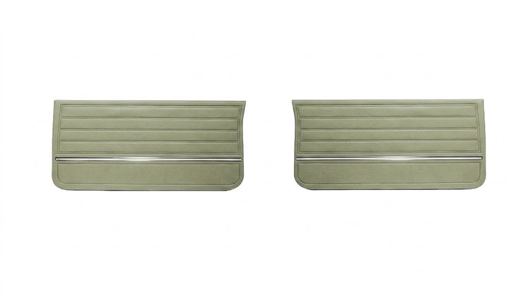 Front Deluxe Door Panel Set for 1965 Chevrolet Chevelle El Camino, Malibu, All 2-Door Models [Fawn]