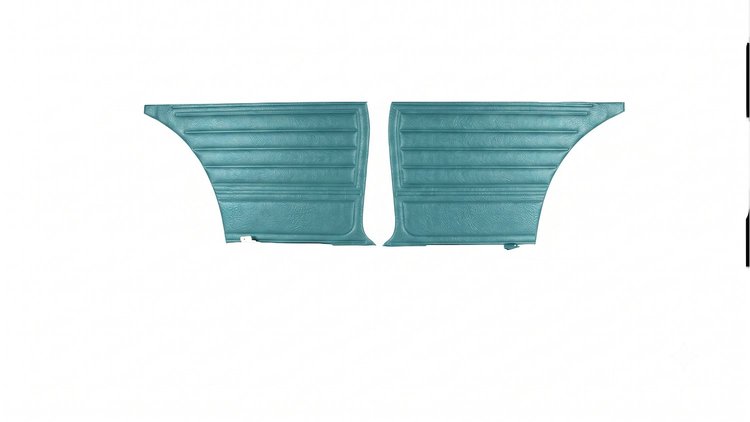Rear Standard Side Panel Set for 1965 Chevrolet Chevelle 300, 2-Door Wagon [Turquoise]