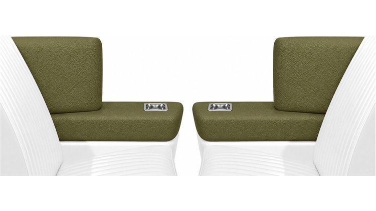 Rear Armrest Cover Set for 1967 Chevrolet Chevelle, Malibu Convertible [Gold]