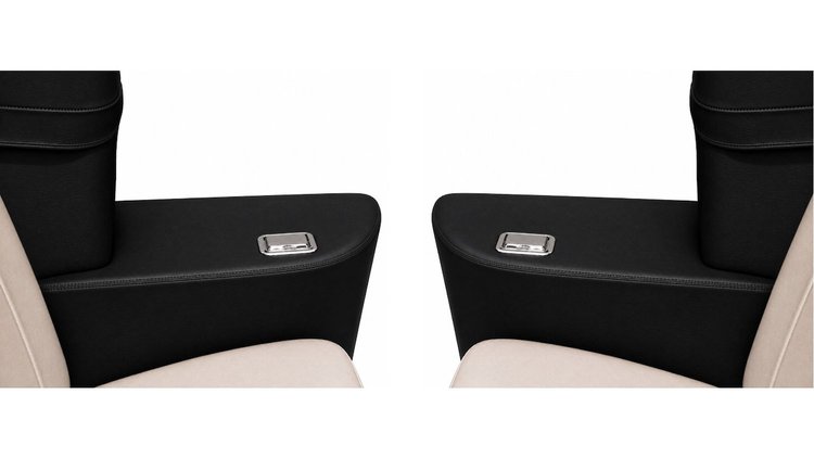 Rear Armrest Cover Set Fits Select 1968-1972 Buick, Oldsmobile, Pontiac A-Body Convertible Models [Black]