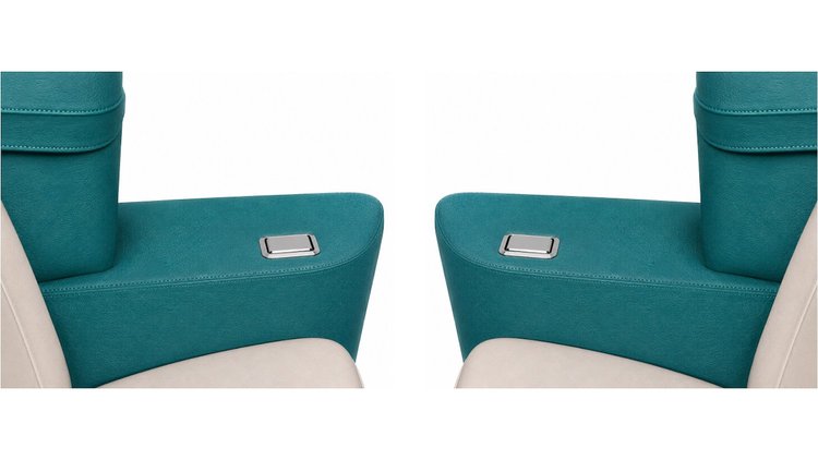 Rear Armrest Cover Set for 1968 Chevrolet Chevelle, Malibu Convertible [Turquoise]