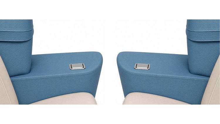 Rear Armrest Cover Set for 1968 Chevrolet Chevelle, Malibu Convertible [Light Blue]
