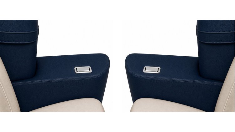 Rear Armrest Cover Set for 1968-1969 Chevrolet Chevelle, Malibu Convertible [Dark Blue]
