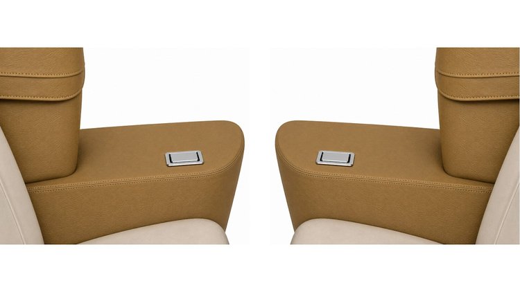 Rear Armrest Cover Set for 1968 & 1970 Chevrolet Chevelle, Malibu Convertible [Saddle]