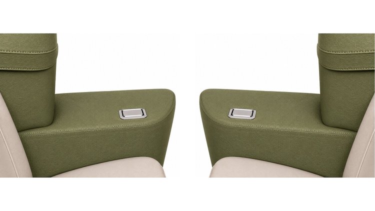 Rear Armrest Cover Set for 1969 Chevrolet Chevelle, Malibu Convertible [Gold]
