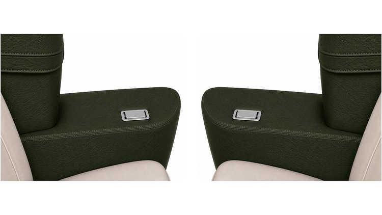 Rear Armrest Cover Set for 1970 Chevrolet Chevelle, Malibu Convertible [Dark Green]