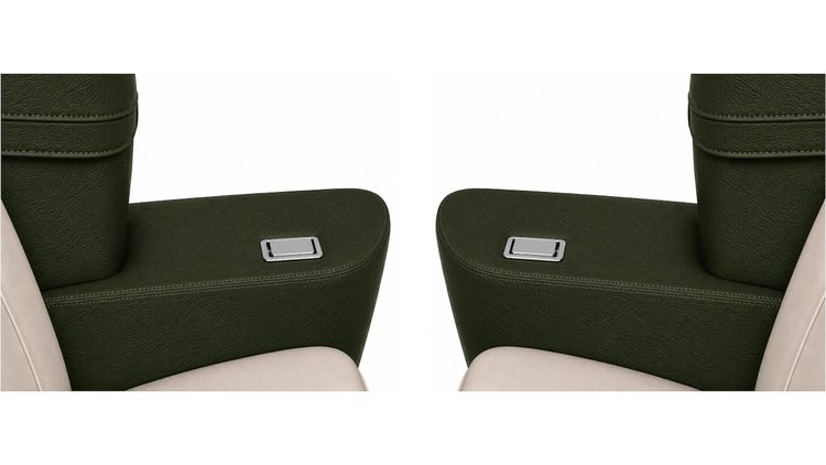 Rear Armrest Cover Set for 1972 Chevrolet Chevelle, Malibu Convertible [Dark Green]