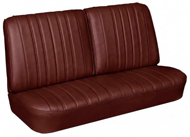Front Split Back Bench Seat Upholstery Kit for 1966 Chevrolet Chevelle, El Camino, Malibu, 4-Piece [Madrid Grain Vinyl Bronze]