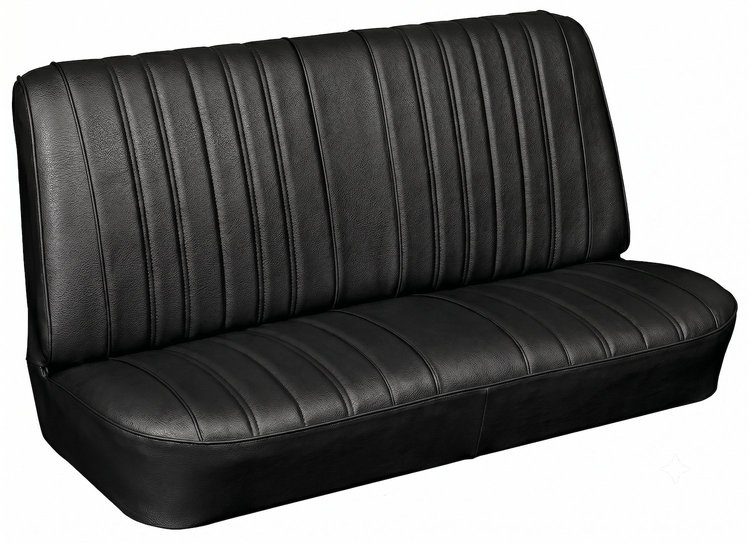 Rear Seat Upholstery Kit for 1966 Chevrolet Chevelle, Malibu, Coupe, Hardtop, 2-Piece [Madrid Grain Vinyl Black]