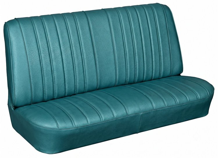 Rear Seat Upholstery Kit for 1966 Chevrolet Chevelle, Malibu, Convertible, 2-Piece [Madrid Grain Vinyl Turquoise]