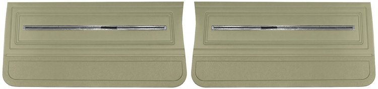 Front Standard Door Panel Set for 1966 Chevrolet Chevelle, El Camino & Malibu, All 2-Door Models [Fawn]