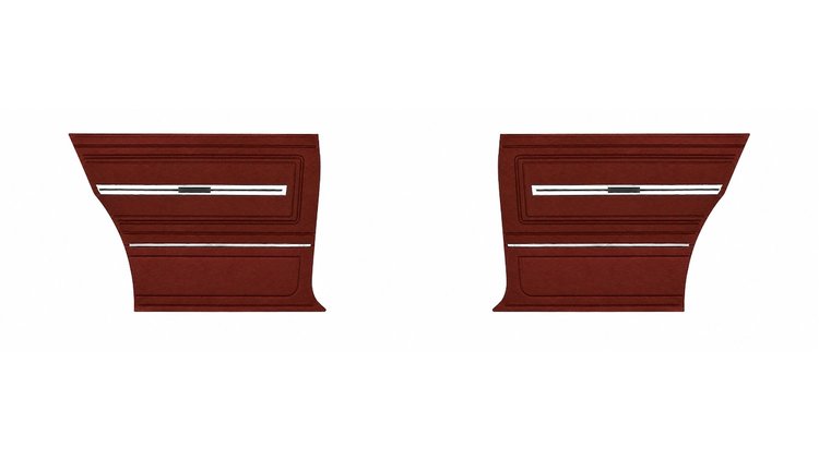 Rear Deluxe Side Panel Set for 1966 Chevrolet Chevelle, Malibu, Coupe/Hardtop [Bronze]