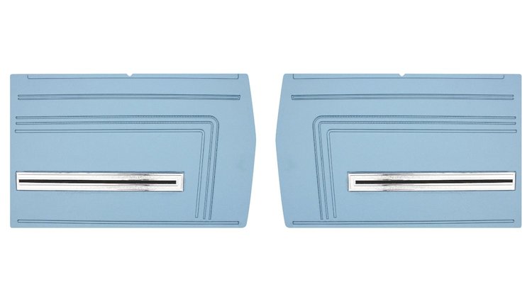 Rear Standard Side Panel Set for 1966 Chevrolet Chevelle, Malibu, Convertible [Light Blue]