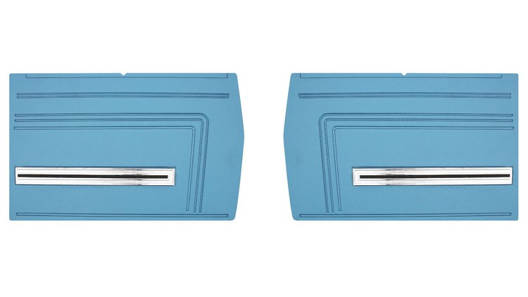 Rear Standard Side Panel Set for 1966 Chevrolet Chevelle, Malibu, Convertible [Bright Blue]