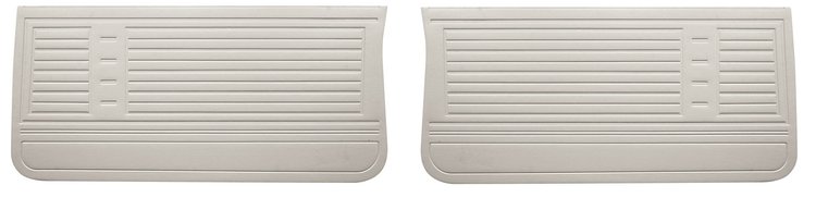 Front Standard Door Panel Set for 1967 Chevrolet Chevelle, El Camino, Malibu, 2-Door Models [White]