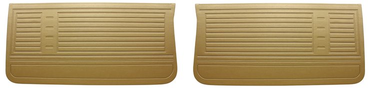 Front Standard Door Panel Set for 1967 Chevrolet Chevelle, El Camino, Malibu, 2-Door Models [Gold]