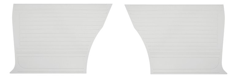 Rear Standard Side Panel Set for 1967 Chevrolet Chevelle, Coupe/Hardtop [White]