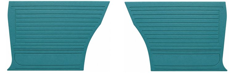 Rear Standard Side Panel Set for 1967 Chevrolet Chevelle, Coupe/Hardtop [Turquoise]