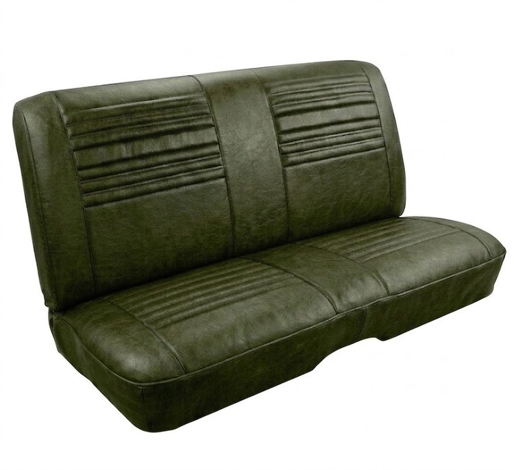 Rear Bench Seat Upholstery Kit for 1967 Chevy Chevelle, Coupe, Hardtop [Madrid Grain Vinyl Gold]