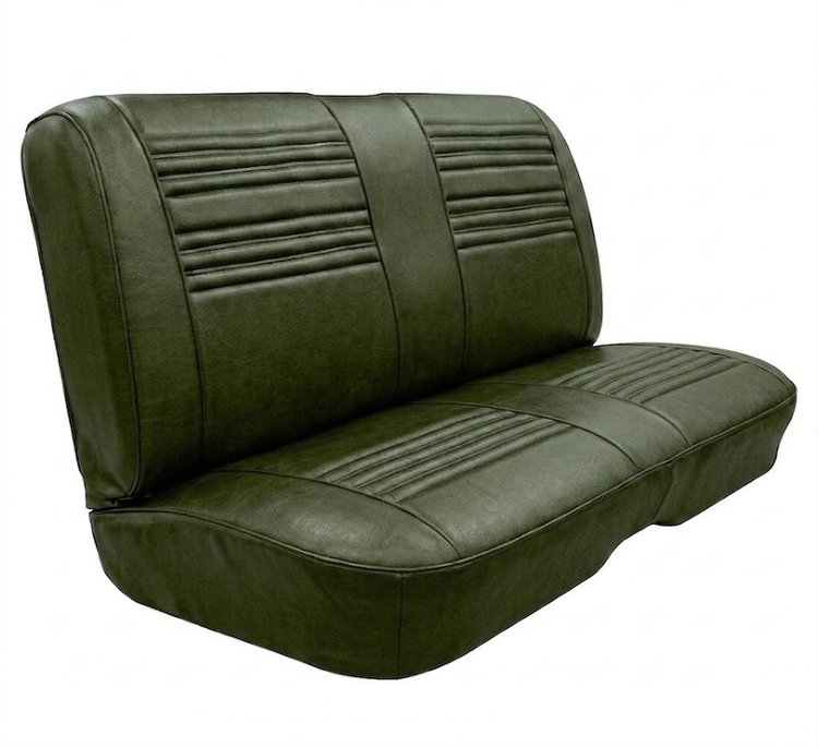 Rear Bench Seat Upholstery Kit for 1967 Chevy Chevelle, Convertible [Madrid Grain Vinyl Gold]