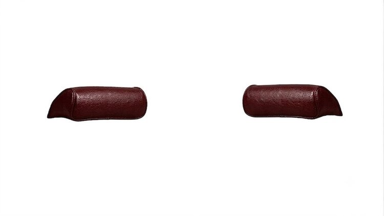 Front Split Back Bench Seat Headrest Cover Upholstery Kit for 1967 Chevy Chevelle [Madrid Grain Vinyl Red]