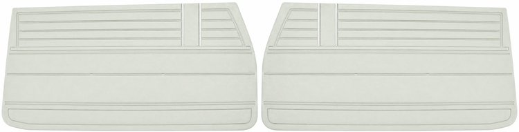 Front Standard Door Panel Set for 1968 Chevrolet Chevelle, El Camino, Fits all 2-Door Coupe (HT) & Convertible [Pearl]