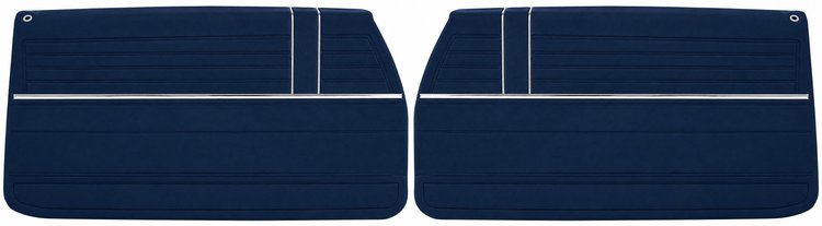 Front Deluxe Door Panel Set for 1968 Chevrolet Chevelle [Dark Blue]