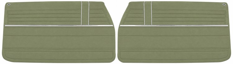 Front Deluxe Door Panel Set for 1968 Chevrolet Chevelle [Ivy Gold]