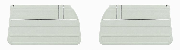 Front Deluxe Door Panel Set for 1968 Chevrolet El Camino [Pearl]