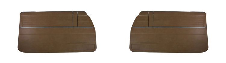 Front Deluxe Door Panel Set for 1968 Chevrolet El Camino [Turquoise]