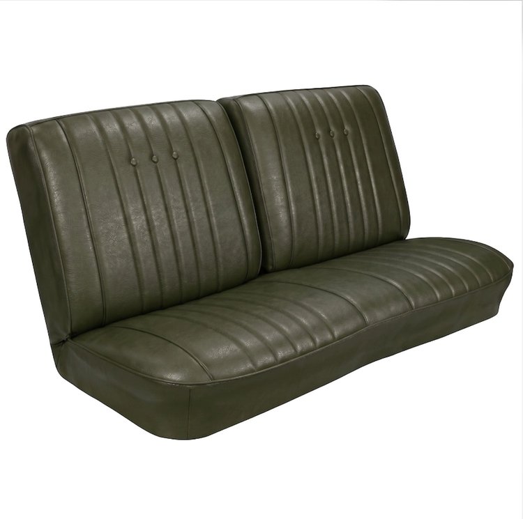 Front Split Back Bench Seat Upholstery Kit for 1968 Chevy Chevelle, El Camino & Malibu [Madrid Grain Vinyl Ivy Gold]