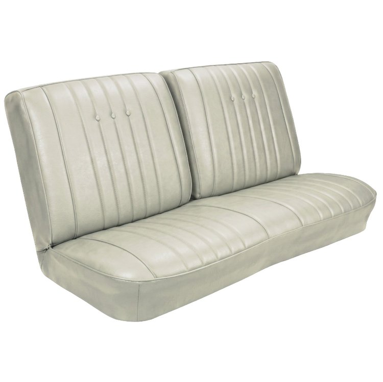 Front Split Back Bench Seat Upholstery Kit for 1968 Chevy Chevelle, El Camino & Malibu [Madrid Grain Vinyl Pearl]