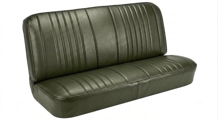 Rear Bench Seat Upholstery Kit for 1968 Chevy Chevelle, Coupe, Hardtop [Madrid Grain Vinyl Ivy Gold]