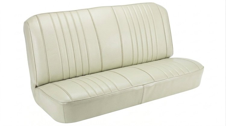 Rear Bench Seat Upholstery Kit for 1968 Chevy Chevelle, Coupe, Hardtop [Madrid Grain Vinyl Pearl]