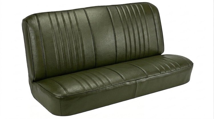 Rear Bench Seat Upholstery Kit for 1968 Chevy Chevelle, Convertible [Madrid Grain Vinyl Ivy Gold]